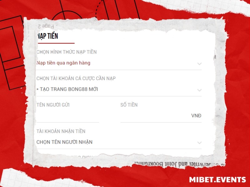 Hướng dẫn nạp tiền