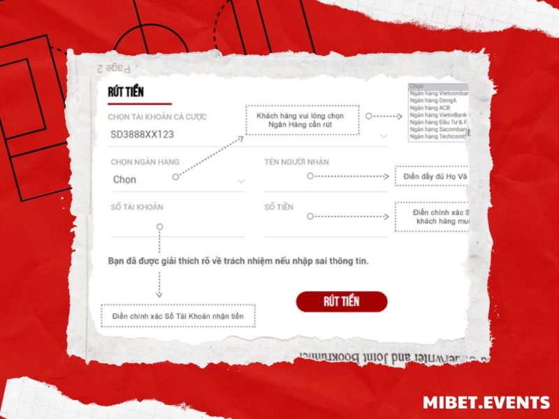 Hướng dẫn rút tiền