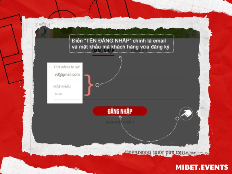 Cách đăng nhập Mibet